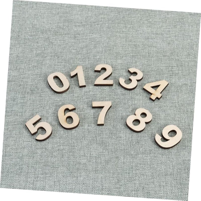 Self Adhesive Wooden Giant Number Decals for Charcuterie Board Photo Props - Image 4
